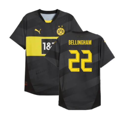 2024-2025 Borussia Dortmund Authentic Away Shirt (Bellingham 22)