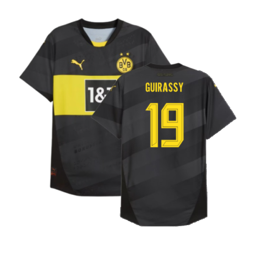 2024-2025 Borussia Dortmund Authentic Away Shirt (Guirassy 19)