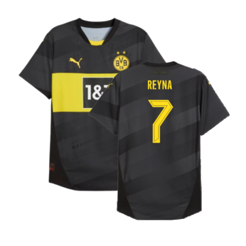 2024-2025 Borussia Dortmund Authentic Away Shirt (Reyna 7)