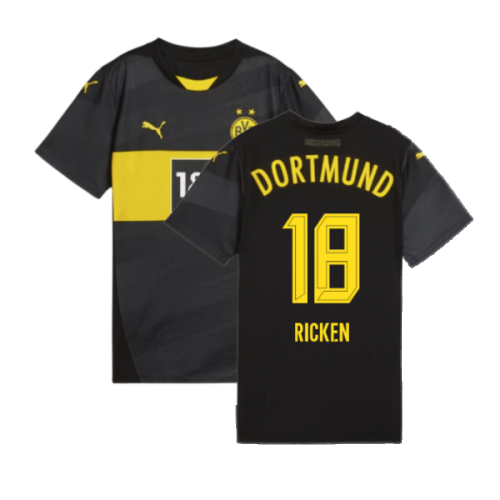 2024-2025 Borussia Dortmund Away Shirt (Ladies) (Ricken 18)