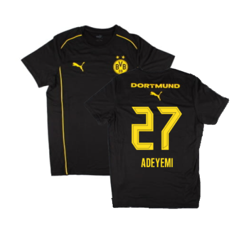 2024-2025 Borussia Dortmund Casuals Tee (Black) (Adeyemi 27)