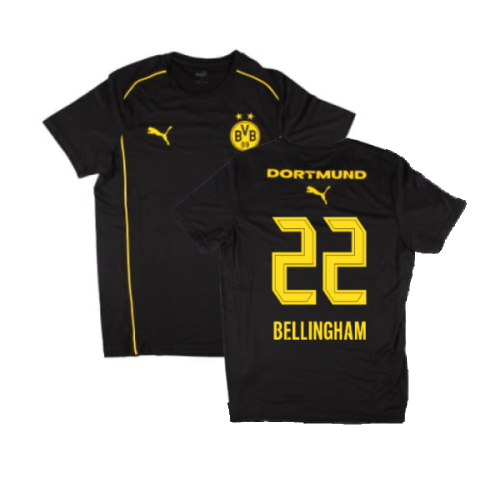 2024-2025 Borussia Dortmund Casuals Tee (Black) (Bellingham 22)