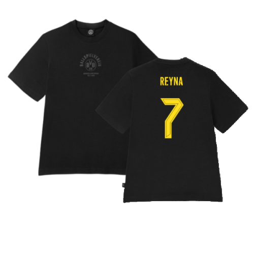 2024-2025 Borussia Dortmund ESS Tee (Black) (Reyna 7)