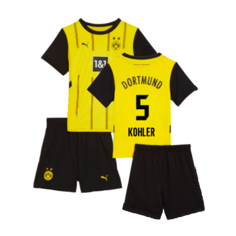 2024-2025 Borussia Dortmund Home Mini Kit (Kohler 5)