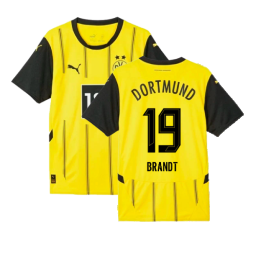 2024-2025 Borussia Dortmund Home Shirt (Brandt 19)