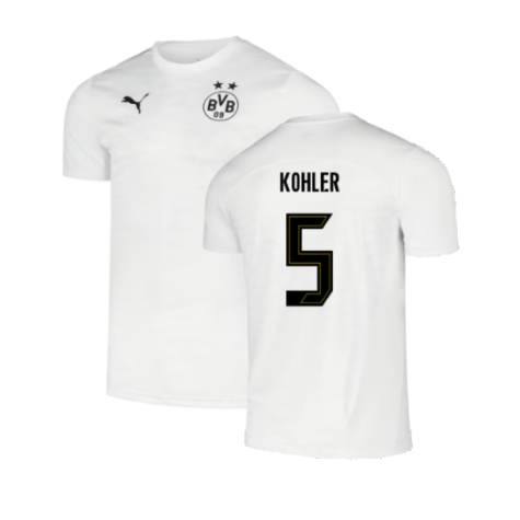 2024-2025 Borussia Dortmund Pre-Match Shirt (White) (Kohler 5)