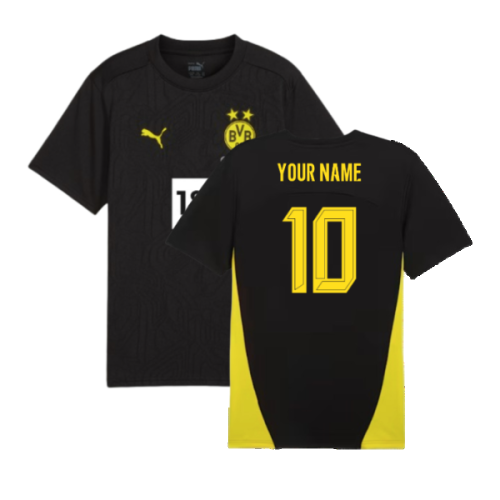 2024-2025 Borussia Dortmund Training Shirt (Black) - Kids (Your Name)