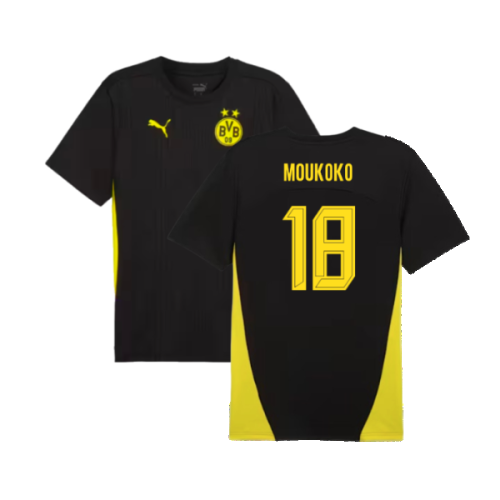 2024-2025 Borussia Dortmund Training Shirt (Black) (Moukoko 18)
