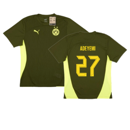 2024-2025 Borussia Dortmund Training Shirt (Myrtle) (Adeyemi 27)