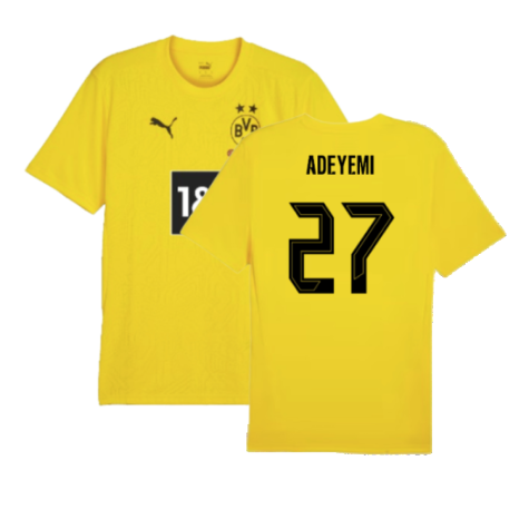 2024-2025 Borussia Dortmund Training Shirt (Yellow) (Adeyemi 27)