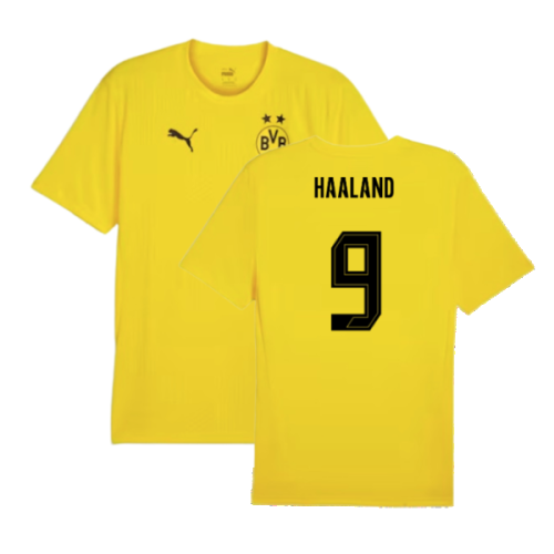 2024-2025 Borussia Dortmund Training Shirt (Yellow) - Kids (Haaland 9)