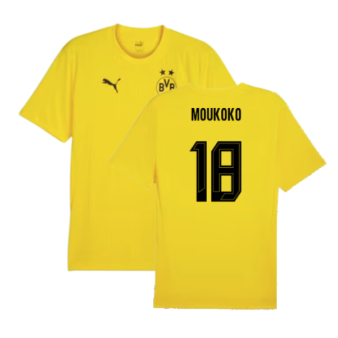 2024-2025 Borussia Dortmund Training Shirt (Yellow) - Kids (Moukoko 18)