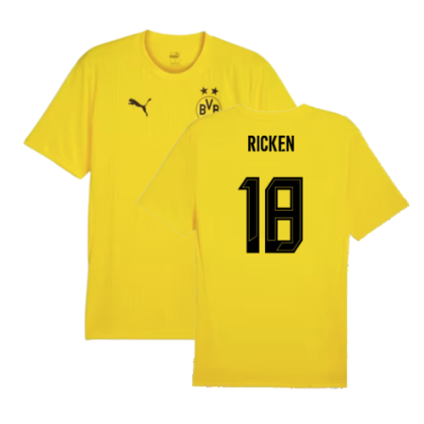 2024-2025 Borussia Dortmund Training Shirt (Yellow) - Kids (Ricken 18)