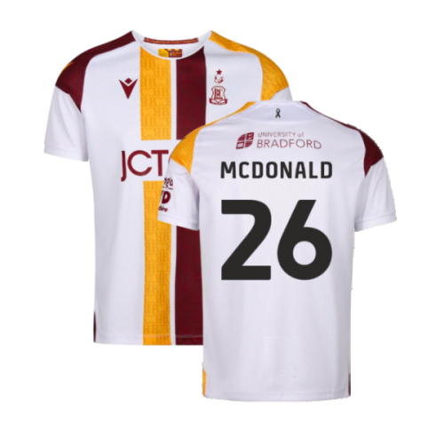 2024-2025 Bradford City Away Shirt (McDonald 26)