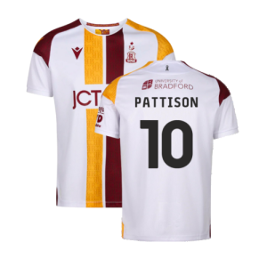 2024-2025 Bradford City Away Shirt (Pattison 10)