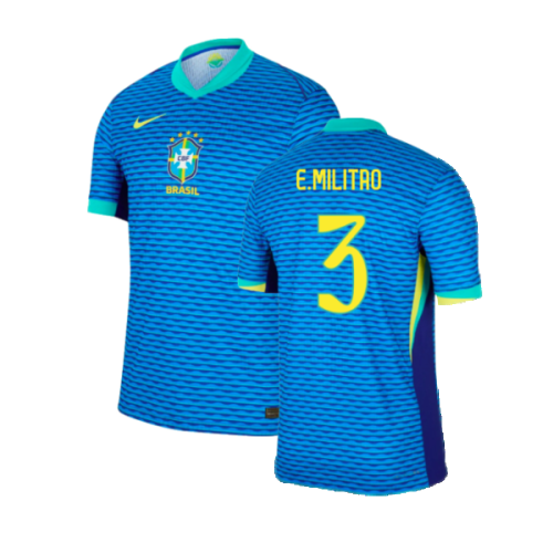 2024-2025 Brazil Away Dri-Fit ADV Match Shirt (E.Militao 3)