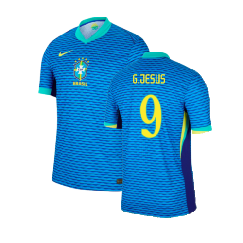 2024-2025 Brazil Away Dri-Fit ADV Match Shirt (G.Jesus 9)