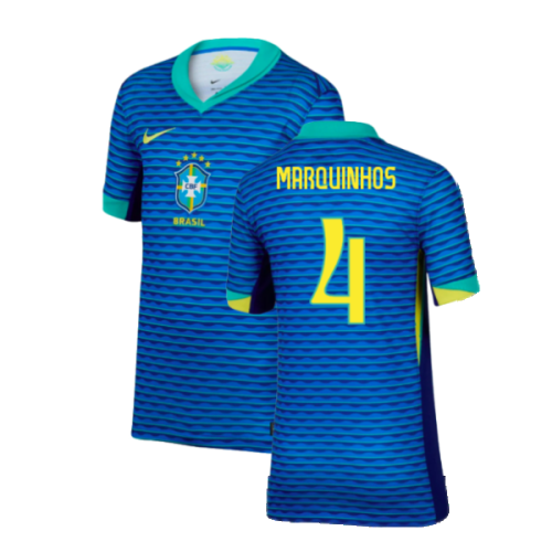 2024-2025 Brazil Away Shirt (Kids) (Marquinhos 4)