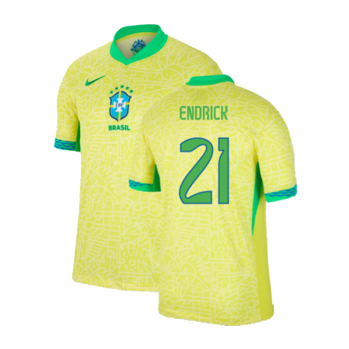 2024-2025 Brazil Home Shirt (Endrick 21)