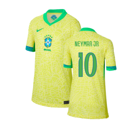 2024-2025 Brazil Home Shirt (Kids) (Neymar JR 10)