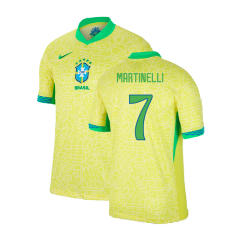 2024-2025 Brazil Home Shirt (Martinelli 7)