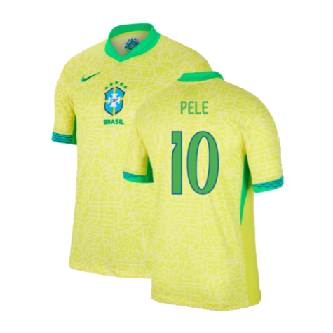 2024-2025 Brazil Home Shirt (Pele 10)