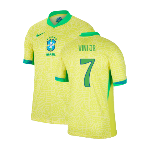 2024-2025 Brazil Home Shirt (Vini JR 7)