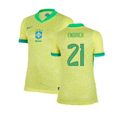 2024-2025 Brazil Home Shirt (Womens) (Endrick 21)