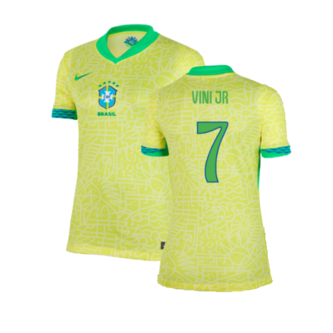 2024-2025 Brazil Home Shirt (Womens) (Vini JR 7)