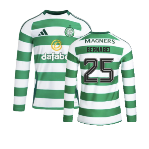 2024-2025 Celtic Home L/S Home Shirt (Bernabei 25)