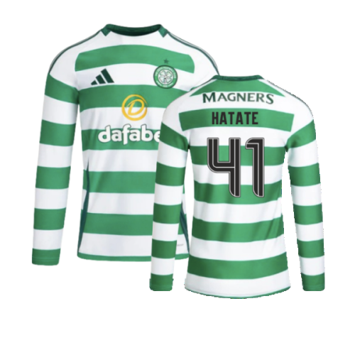 2024-2025 Celtic Home L/S Home Shirt (Hatate 41)