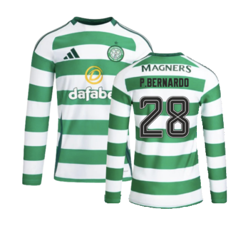 2024-2025 Celtic Home L/S Home Shirt (P.Bernardo 28)