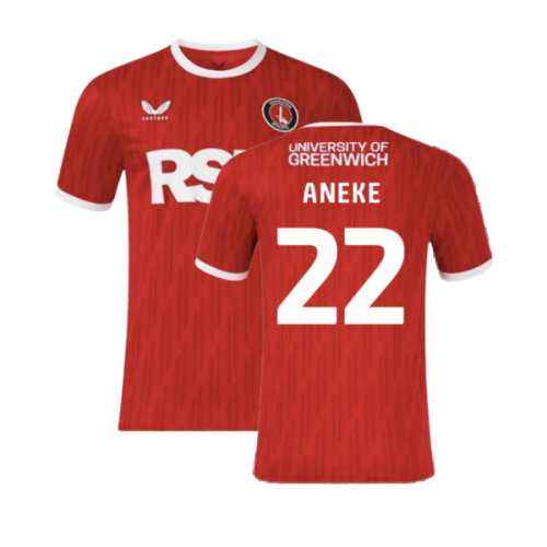 2024-2025 Charlton Athletic Home Shirt (Aneke 22)