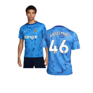 2024-2025 Chelsea Academy Pro Pre-Match Shirt (Blue) (Anselmino 46)