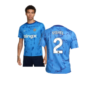 2024-2025 Chelsea Academy Pro Pre-Match Shirt (Blue) (Fishel 2)