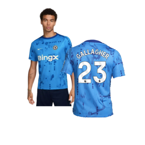 2024-2025 Chelsea Academy Pro Pre-Match Shirt (Blue) (Gallagher 23)