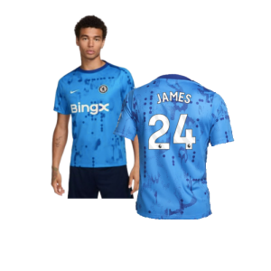 2024-2025 Chelsea Academy Pro Pre-Match Shirt (Blue) (James 24)