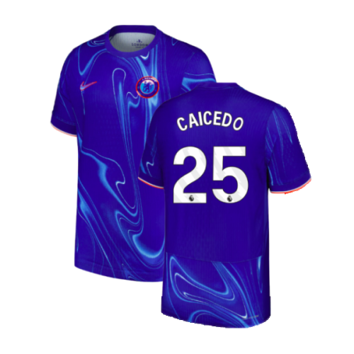 2024-2025 Chelsea Home Authentic Dri-Fit ADV Shirt (Caicedo 25)