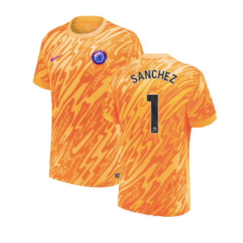 2024-2025 Chelsea Home Goalkeeper Shirt (Orange) - Kids (Sanchez 1)