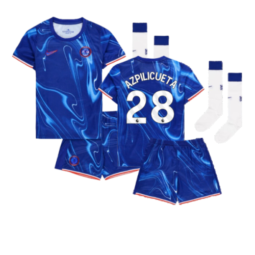 2024-2025 Chelsea Home Mini Kit (Azpilicueta 28)