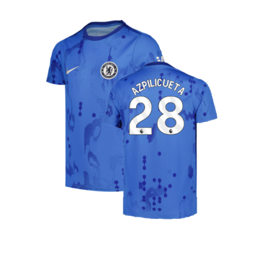 2024-2025 Chelsea Home Pre-Match Shirt (Blue) - Kids (Azpilicueta 28)