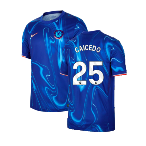 2024-2025 Chelsea Home Shirt (Caicedo 25)