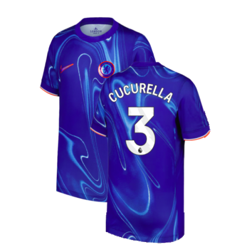 2024-2025 Chelsea Home Shirt (Kids) (Cucurella 3)