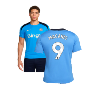 2024-2025 Chelsea Strike Dri-FIT Knit Shirt (Light Photo Blue) (Macario 9) 2024-2025 Chelsea Strike Dri-FIT Knit Shirt (Light Photo Blue) (Macario 9)