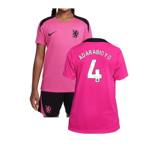 2024-2025 Chelsea Strike Dri-Fit Training Shirt (Pink) - Kids (Adarabioyo 4)