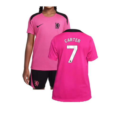 2024-2025 Chelsea Strike Dri-Fit Training Shirt (Pink) - Kids (Carter 7)