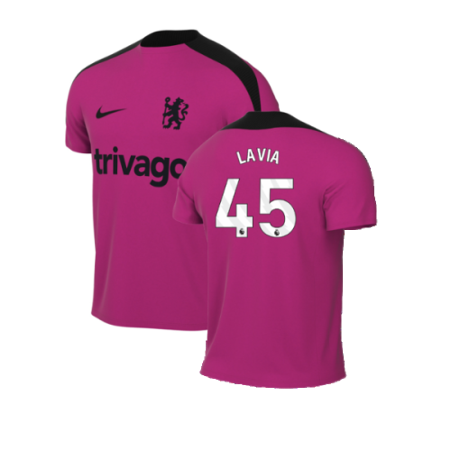 2024-2025 Chelsea Strike Dri-Fit Training Shirt (Pink) (Lavia 45)