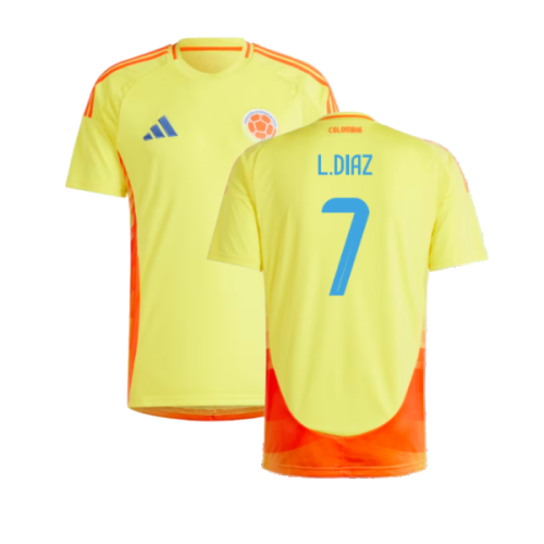 2024-2025 Colombia Home Shirt (L.DIAZ 7)