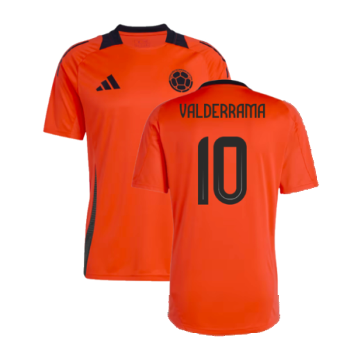 2024-2025 Colombia Training Jersey (Semi Solar Red) (VALDERRAMA 10)