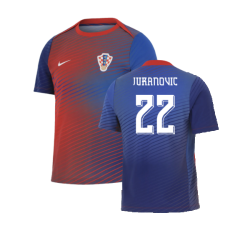 2024-2025 Croatia Academy Pro Football Shirt (Deep Royal) (Juranovic 22)